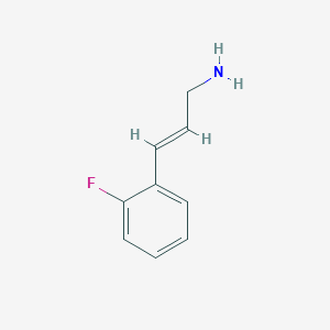 molecular formula C9H10FN B12118405 2-Propen-1-amine, 3-(2-fluorophenyl)- 