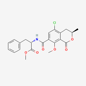molecular formula C22H22ClNO6 B1211843 Ochratoxin A-O-methyl, methyl ester CAS No. 4825-87-0
