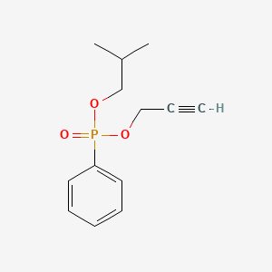 molecular formula C13H17O3P B1211844 Phenylphosphonic acid isobutyl 2-propynyl ester CAS No. 27442-58-6