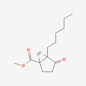 molecular formula C13H22O3 B1211848 Methyl 2-hexyl-3-oxocyclopentanecarboxylate CAS No. 37172-53-5