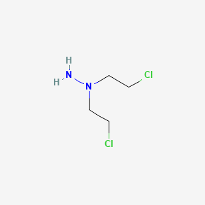 molecular formula C4H10Cl2N2 B12118482 1,1-Bis(2-chloroethyl)hydrazine CAS No. 10487-06-6