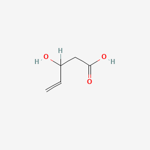 molecular formula C5H8O3 B1211849 3-Hydroxypent-4-enoic acid CAS No. 38996-03-1