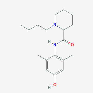 molecular formula C18H28N2O2 B1211850 4'-Hydroxybupivacaine CAS No. 51989-47-0