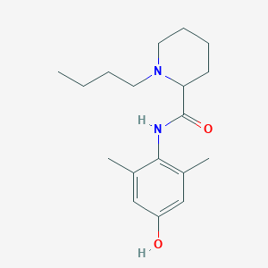 2-Piperidinecarboxamide, 1-butyl-N-(4-hydroxy-2,6-dimethylphenyl)-