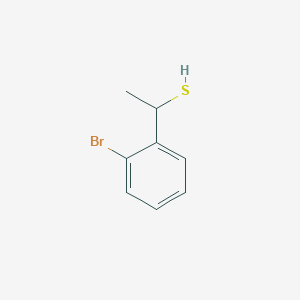 molecular formula C8H9BrS B12118509 1-(2-Bromophenyl)ethane-1-thiol 