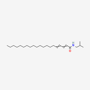 molecular formula C24H45NO B1211851 N-isobutyleicosadienamide 