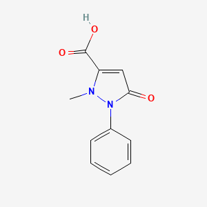 molecular formula C11H10N2O3 B1211862 3-Carboxyantipyrine CAS No. 41405-77-0