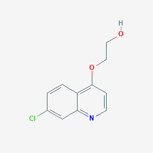 molecular formula C11H10ClNO2 B12118630 O-(7-chloro-4-quinolyl)ethylene glycol 
