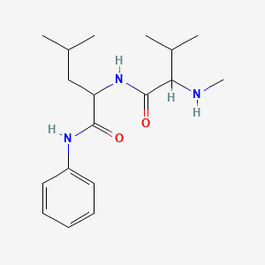 molecular formula C18H29N3O2 B12118637 N-Me-Val-Leu-anilide 