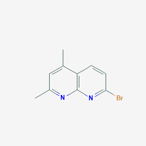 molecular formula C10H9BrN2 B12118729 7-Bromo-2,4-dimethyl-1,8-naphthyridine CAS No. 610278-90-5