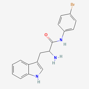 molecular formula C17H16BrN3O B12118798 1H-Indole-3-propanamide, alpha-amino-N-(4-bromophenyl)- CAS No. 1163686-88-1
