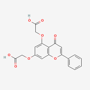 molecular formula C19H14O8 B1211881 Flavodic Acid CAS No. 37470-13-6