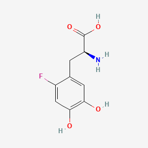 molecular formula C9H10FNO4 B1211884 2-Fluoro-5-hydroxy-L-tyrosine CAS No. 75290-51-6