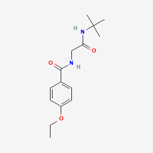 molecular formula C15H22N2O3 B12118859 N-tert-butyl-2-[(4-ethoxyphenyl)formamido]acetamide 