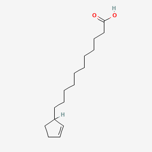 molecular formula C16H28O2 B1211886 2-Cyclopentene-1-undecanoic acid CAS No. 94300-40-0
