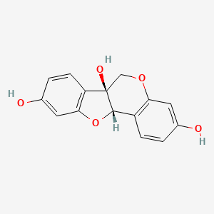 molecular formula C15H12O5 B1211887 (-)-甘油醇 CAS No. 69393-95-9