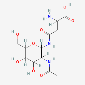 molecular formula C12H21N3O8 B1211889 AADG;Aspartylglucosamine;N-gamma-(2-Acetamido-2-deoxy-beta-D-gluco-pyranosyl)-L-asparagine 