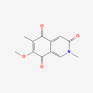 molecular formula C12H11NO4 B1211893 Mimosamycin CAS No. 59493-94-6