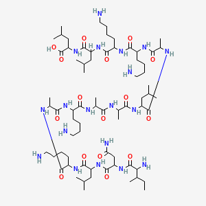 molecular formula C70H131N19O16 B12118944 H-DL-xiIle-DL-Asn-DL-Leu-DL-Lys-DL-Ala-DL-Lys-DL-Ala-DL-Ala-DL-Leu-DL-Ala-DL-Lys-DL-Lys-DL-Leu-DL-Leu-OH 