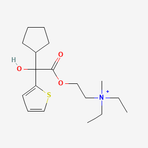 molecular formula C18H30NO3S+ B1211896 Penthienate CAS No. 22064-27-3