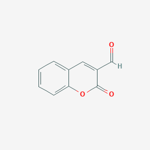molecular formula C10H6O3 B12118963 2H-1-Benzopyran-3-carboxaldehyde, 2-oxo- CAS No. 95306-75-5