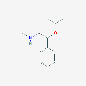 molecular formula C12H19NO B12118988 Methyl[2-phenyl-2-(propan-2-yloxy)ethyl]amine 