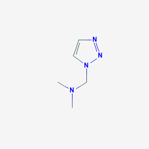 molecular formula C5H10N4 B121190 N,N-dimethyl-1-(triazol-1-yl)methanamine CAS No. 153040-07-4