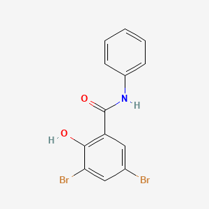 molecular formula C13H9Br2NO2 B1211906 Metabromsalan CAS No. 2577-72-2