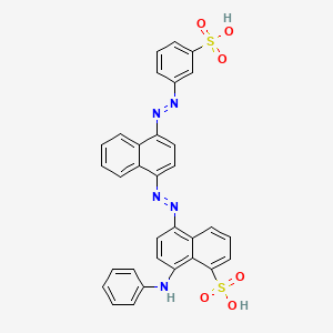 molecular formula C32H23N5O6S2 B1211909 Acid Fast Blue 5R CAS No. 24758-50-7