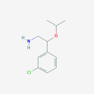 molecular formula C11H16ClNO B12119141 Benzeneethanamine,3-chloro-b-(1-methylethoxy)- 