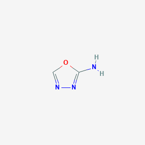 molecular formula C2H3N3O B1211921 1,3,4-Oxadiazol-2-amine CAS No. 3775-60-8