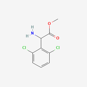 molecular formula C9H9Cl2NO2 B12119255 Methyl 2-amino-2-(2,6-dichlorophenyl)acetate 