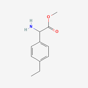 molecular formula C11H15NO2 B12119275 Methyl 2-amino-2-(4-ethylphenyl)acetate 