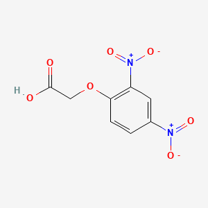 molecular formula C8H6N2O7 B12119300 Acetic acid, (2,4-dinitrophenoxy)- CAS No. 25141-25-7