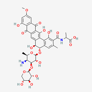 molecular formula C39H42N2O18 B1211931 Pradimicin C 