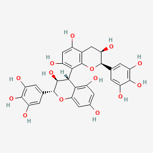 molecular formula C30H26O14 B1211936 Gallocatechin-(4alpha->8)-epigallocatechin CAS No. 68964-95-4
