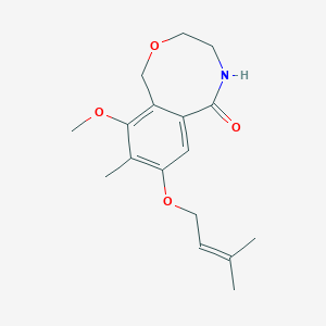 10-Methoxy-9-methyl-8-[(3-methyl-2-butenyl)oxy]-3,4,5,6-tetrahydro-1H-2,5-benzoxazocin-6-one