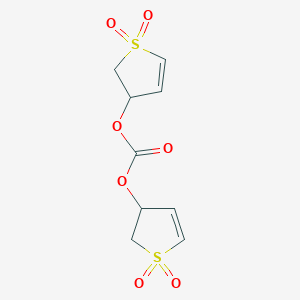 molecular formula C9H10O7S2 B12119382 Bis(1,1-dioxido-2,3-dihydrothiophen-3-yl) carbonate 