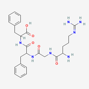 molecular formula C26H35N7O5 B12119384 H-Arg-Gly-Phe-Phe-OH 