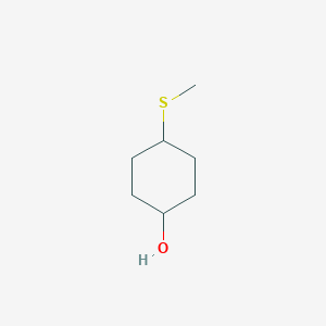 molecular formula C7H14OS B12119410 4-(Methylsulfanyl)cyclohexan-1-ol CAS No. 1150618-32-8