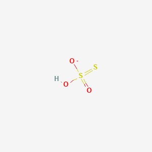 molecular formula HO3S2- B1211943 Trioxidosulfidosulfate(.1-) 