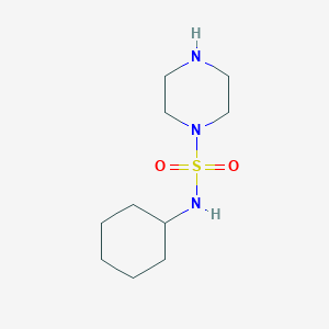 molecular formula C10H21N3O2S B12119444 N-cyclohexylpiperazine-1-sulfonamide 