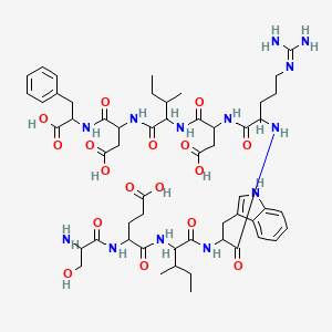 molecular formula C54H77N13O17 B12119489 H-Ser-glu-ile-trp-arg-asp-ile-asp-phe-OH 