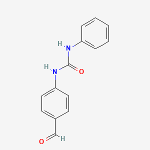 molecular formula C14H12N2O2 B12119496 1-(4-Formylphenyl)-3-phenylurea 