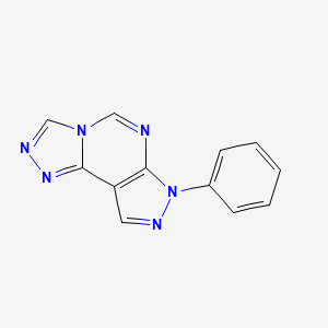 7-phenyl-7H-pyrazolo[4,3-e][1,2,4]triazolo[4,3-c]pyrimidine