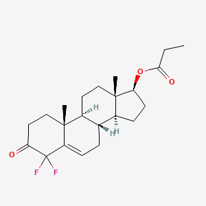 4,4-Difluoro-17beta-hydroxyandrost-5-en-3-one propionate