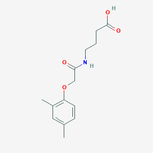 molecular formula C14H19NO4 B12119625 4-[2-(2,4-Dimethylphenoxy)acetamido]butanoic acid 