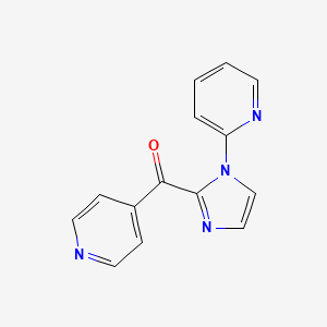 molecular formula C14H10N4O B12119627 4-Pyridyl 1-(2-pyridyl)imidazol-2-yl ketone 