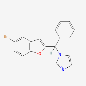 1-((5-Bromo-1-benzofuran-2-yl)phenylmethyl)imidazole