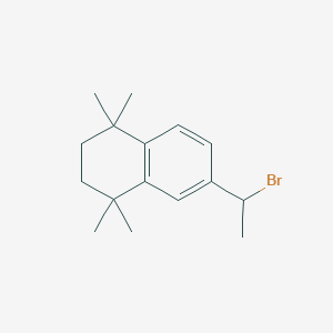 molecular formula C16H23Br B12119646 6-(1-Bromoethyl)-1,1,4,4-tetramethyl-1,2,3,4-tetrahydronaphthalene 